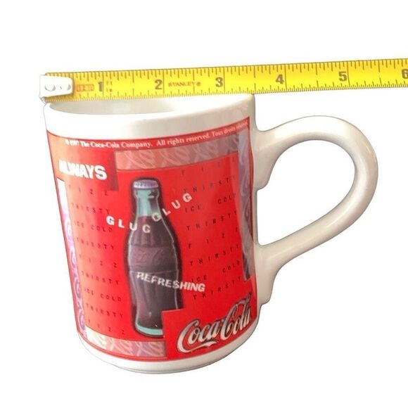Vintage Coca-Cola 1997 Always Refreshing Collectible Glug Glug Mug HTF - Picture 9 of 9